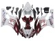Weiß Kastanienbraun Rot Fiat Acer Yamalube 2006-2007 Yamaha YZF 600 R6 Motorrad Verkleidung