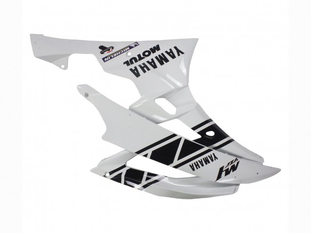 Weiß Glänzendes Schwarz Motul Michelin 2006-2007 Yamaha YZF 600 R6 Motorrad Verkleidung