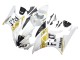 Weiß Gold Schwarz Fiat 2006-2007 Yamaha YZF 600 R6 Motorrad Verkleidung