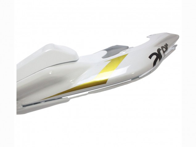 Weiß Gold Schwarz Fiat 2006-2007 Yamaha YZF 600 R6 Motorrad Verkleidung