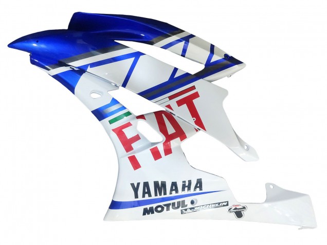 Weiß Blau Rot Fiat Motul Michelin 2006-2007 Yamaha YZF 600 R6 Motorrad Verkleidung