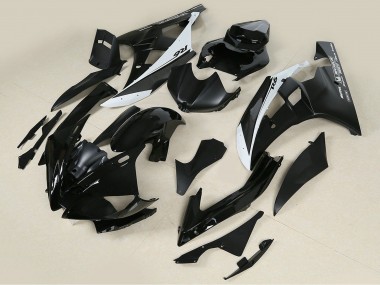 Glänzendes Schwarz Matt Schwarz Weiß Motul Michelin 2006-2007 Yamaha YZF 600 R6 Motorrad Verkleidung