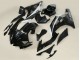 Glänzendes Schwarz Matt Schwarz Weiß Motul Michelin 2006-2007 Yamaha YZF 600 R6 Motorrad Verkleidung
