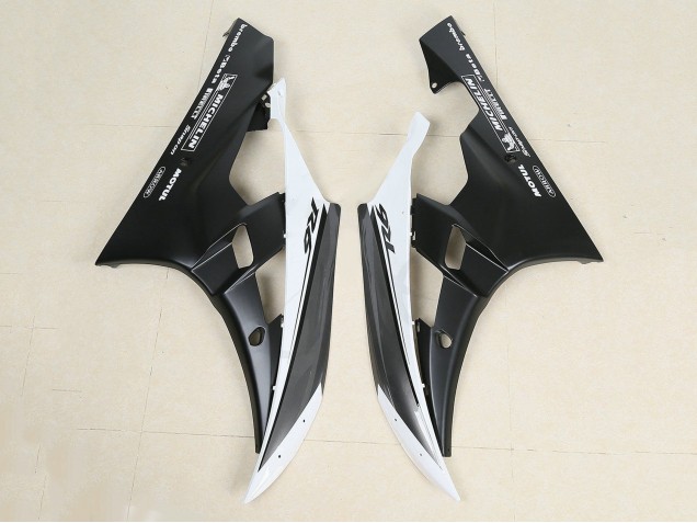 Glänzendes Schwarz Matt Schwarz Weiß Motul Michelin 2006-2007 Yamaha YZF 600 R6 Motorrad Verkleidung