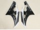 Glänzendes Schwarz Matt Schwarz Weiß Motul Michelin 2006-2007 Yamaha YZF 600 R6 Motorrad Verkleidung