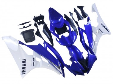 Weiß Blau Schwarz 2006-2007 Yamaha YZF 600 R6 Motorrad Verkleidung