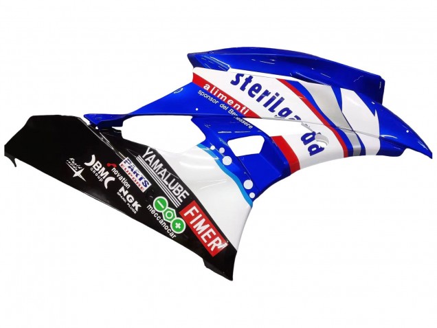 Weiß Blau Schwarz Fimer Volvo Yamalube Sterilgarda 2006-2007 Yamaha YZF 600 R6 Motorrad Verkleidung