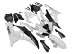 Weiß Matt Schwarz 2006-2007 Yamaha YZF 600 R6 Motorrad Verkleidung