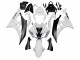 Weiß Matt Schwarz 2006-2007 Yamaha YZF 600 R6 Motorrad Verkleidung