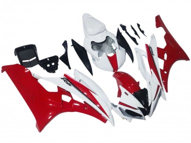 Weiß Rot 2006-2007 Yamaha YZF 600 R6 Motorrad Verkleidung