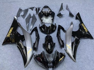 Silber Glänzendes Schwarz Gold Aufkleber 2006-2007 Yamaha YZF 600 R6 Motorrad Verkleidung