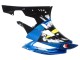 Blau Neon Grün Schwarz Hai 2006-2007 Yamaha YZF 600 R6 Motorrad Verkleidung