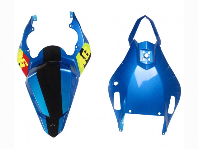 Blau Neon Grün Schwarz Hai 2006-2007 Yamaha YZF 600 R6 Motorrad Verkleidung