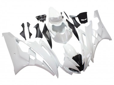 Weiß 2006-2007 Yamaha YZF 600 R6 Motorrad Verkleidung