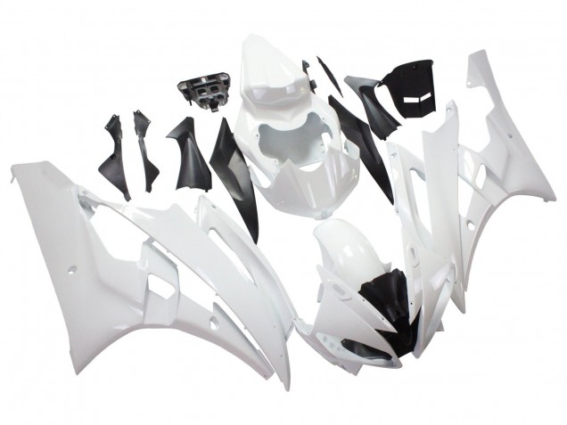 Weiß 2006-2007 Yamaha YZF 600 R6 Motorrad Verkleidung
