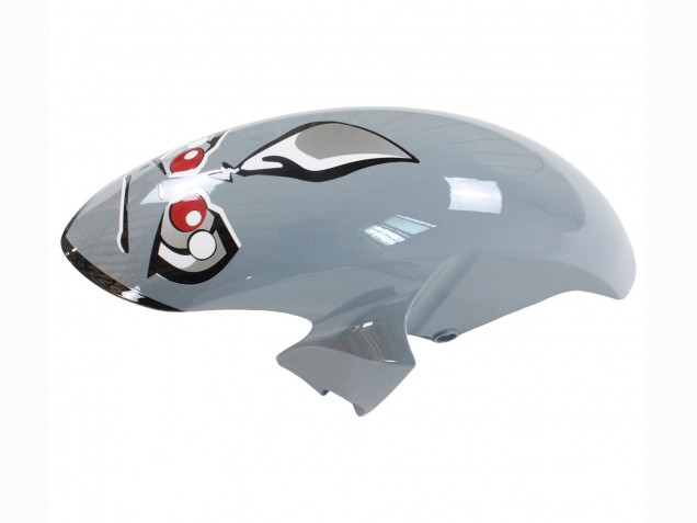 Silber Schwarz Rot Hai 4 2008-2016 Yamaha YZF 600 R6 Motorrad Verkleidung