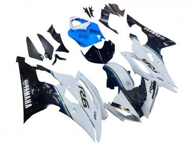 Weiß Blau Glänzendes Schwarz 2008-2016 Yamaha YZF 600 R6 Motorrad Verkleidung