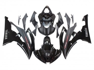 Glänzendes Schwarz Matt Schwarz 2008-2016 Yamaha YZF 600 R6 Motorrad Verkleidung