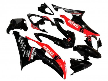 Rot Glänzendes Schwarz Denso Yamalube 21 2008-2016 Yamaha YZF 600 R6 Motorrad Verkleidung