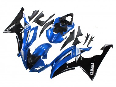 Weiß Blau Glänzendes Schwarz 2008-2016 Yamaha YZF 600 R6 Motorrad Verkleidung