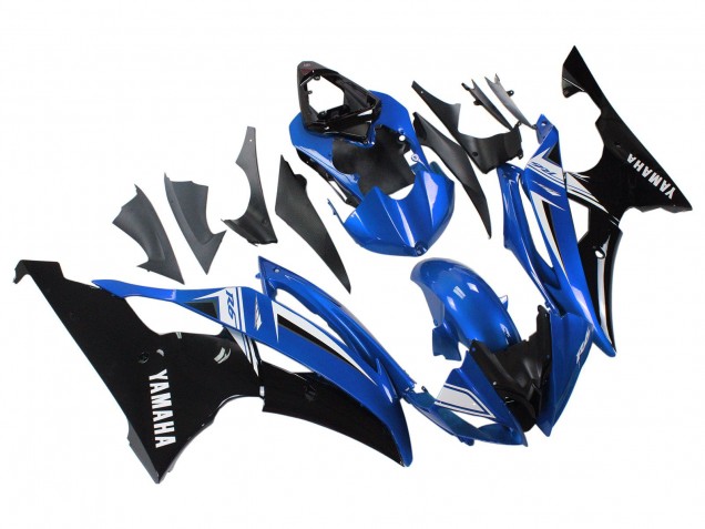 Weiß Blau Glänzendes Schwarz 2008-2016 Yamaha YZF 600 R6 Motorrad Verkleidung