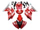 Weiß Rot Schwarz Fiat Acer 2008-2016 Yamaha YZF 600 R6 Motorrad Verkleidung
