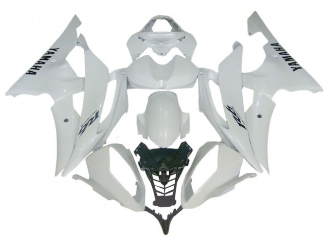Glänzendes Weiß 2008-2016 Yamaha YZF 600 R6 Motorrad Verkleidung
