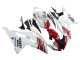 Weiß Rot Schwarz Motul Michelin 2008-2016 Yamaha YZF 600 R6 Motorrad Verkleidung