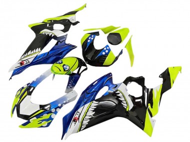 Grün Blau Schwarz Hai 2008-2016 Yamaha YZF 600 R6 Motorrad Verkleidung