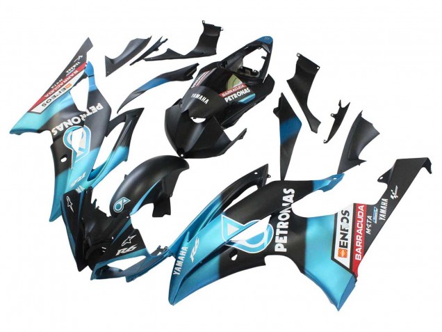 Hellblau Matt Schwarz Petronas ENEOS 2008-2016 Yamaha YZF 600 R6 Motorrad Verkleidung
