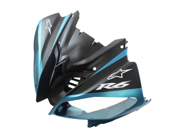 Hellblau Matt Schwarz Petronas ENEOS 2008-2016 Yamaha YZF 600 R6 Motorrad Verkleidung