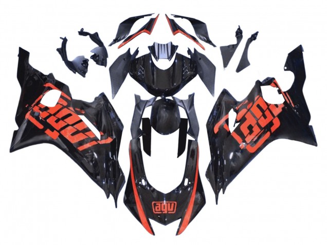 Rot Glänzendes Schwarz 2008-2016 Yamaha YZF 600 R6 Motorrad Verkleidung