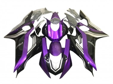 Silber Lila Glänzendes Schwarz 2017-2023 Yamaha YZF 600 R6 Motorrad Verkleidung