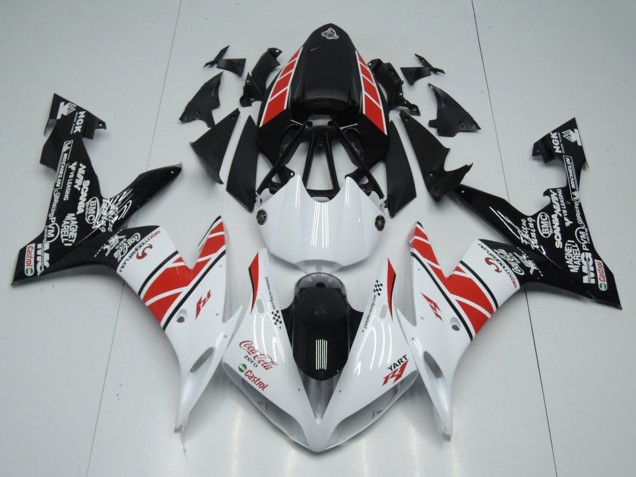 Weiß Rot Schwarz Castrol 2004-2006 Yamaha YZF R1 Motorrad Verkleidung