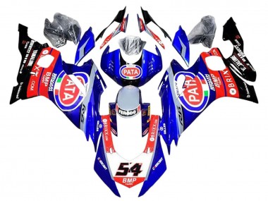 Rot Blau Schwarz Pata 2017-2023 Yamaha YZF 600 R6 Motorrad Verkleidung