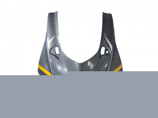 Gold Schwarz Carbonfaser 2017-2023 Yamaha YZF 600 R6 Motorrad Verkleidung