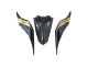 Gold Schwarz Carbonfaser 2017-2023 Yamaha YZF 600 R6 Motorrad Verkleidung