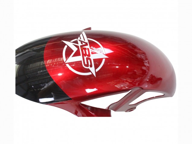 Weiß Rot Schwarz 2017-2023 Yamaha YZF 600 R6 Motorrad Verkleidung