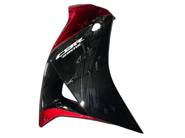 Glänzendes Schwarz Rot 2011-2015 Honda CBR250RR Motorrad Verkleidung