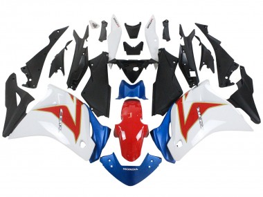 Weiß Rot Hellblau 2011-2015 Honda CBR250RR Motorrad Verkleidung