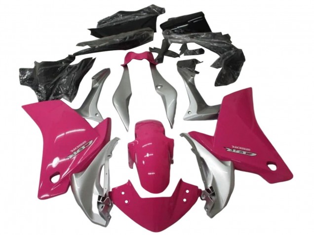 Silber Rosa 2011-2015 Honda CBR250RR Motorrad Verkleidung Kit