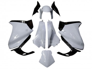 Weiß Glänzendes Schwarz 2010-2016 Honda VFR 1200 Motorrad Verkleidung