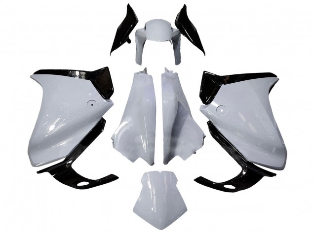 Weiß Glänzendes Schwarz 2010-2016 Honda VFR 1200 Motorrad Verkleidung