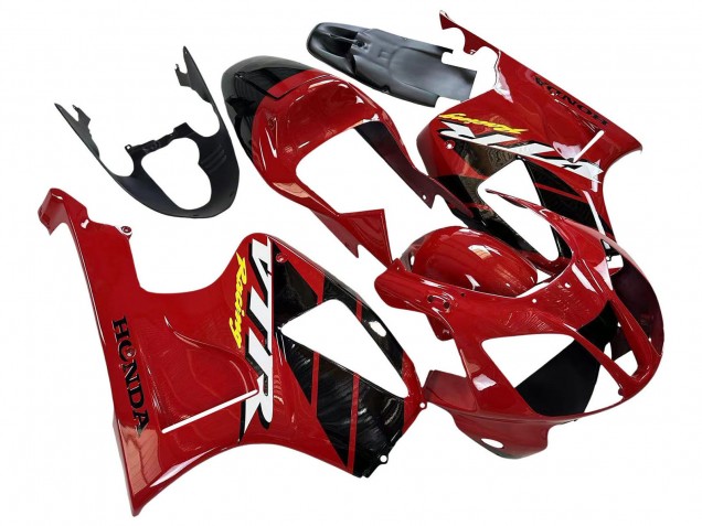 Rot Schwarz Streifen Rennen 2000-2006 Honda VTR1000 Motorrad Verkleidung