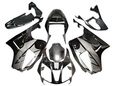 Silber Glänzendes Schwarz 2000-2006 Honda VTR1000 Motorrad Verkleidung