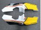 Weiß Gelb Gold Glänzendes Schwarz 1988-1989 Honda NSR250R Motorrad Verkleidung
