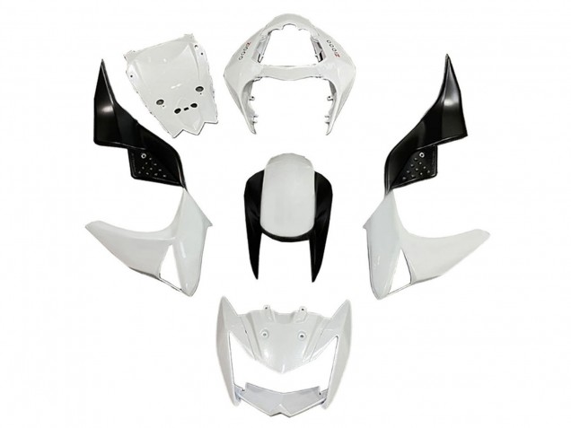 Weiß Glänzendes Schwarz 2003-2006 Kawasaki Z1000 Motorrad Verkleidung