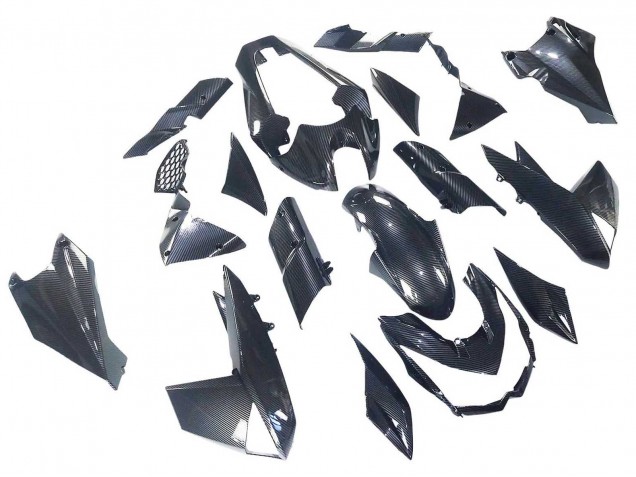 Schwarze Carbonfaser 2010-2013 Kawasaki Z1000 Motorrad Verkleidung