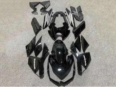Glänzendes Schwarz Weiß 2010-2013 Kawasaki Z1000 Motorrad Verkleidung