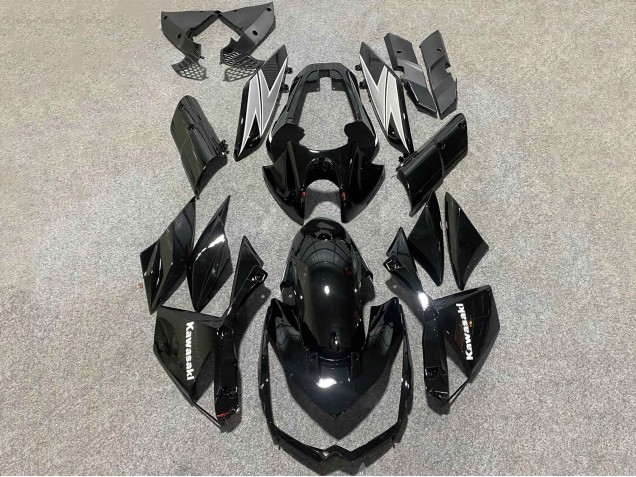 Glänzendes Schwarz Weiß 2010-2013 Kawasaki Z1000 Motorrad Verkleidung